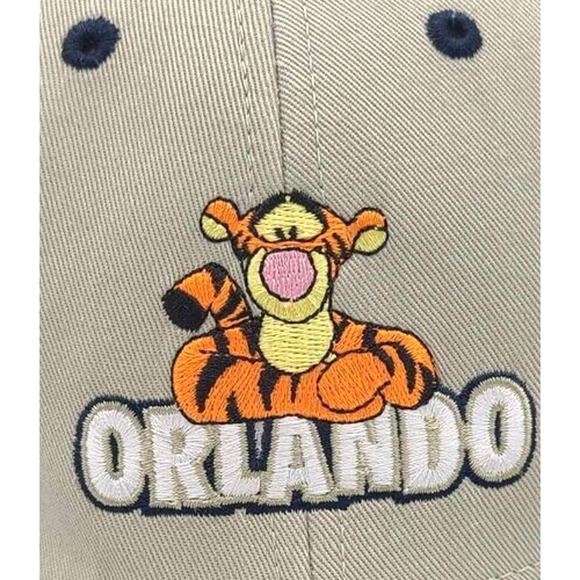 Disney 100% Cotton Cartoon Tiger Orlando Embroidered Baseball Cap. New - Picture 2 of 10